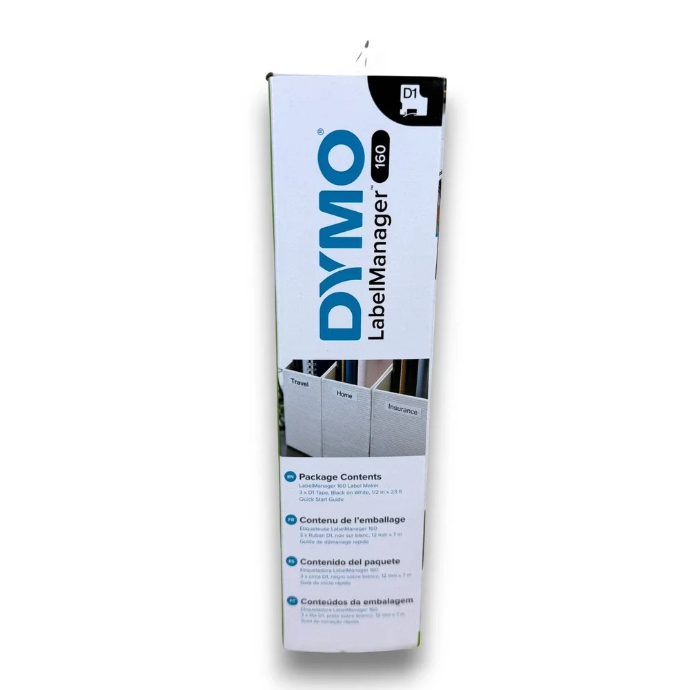 DYMO LabelManager 160 Portable Handheld Label Maker Value‎ Pack with 3 D1 Tapes